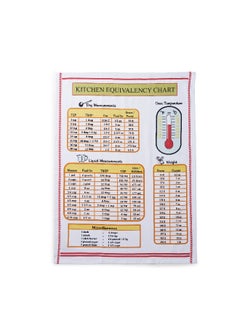 Buy Conversion Colorful Printed Kitchen Towel 50X70Cm - Red in UAE