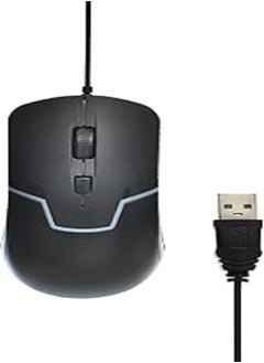 اشتري Generic M100 Gaming Mouse Colorful Lightning With Buttons Rated Up To 5 Million Clicks And USB Port Elegant Appearance EfficientFor Computer - Black في مصر