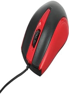 اشتري Havit MS871 1200 DPI Wired USB Mouse, Black/Red في مصر