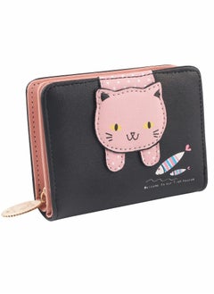 Buy Cute Cat Wallet, Purses for Women, PU Leather Wallets, Small Ladies Purses with Metal Zipper for Kids Teens Girls Women in Saudi Arabia