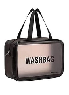 Buy Transparent Waterproof Makeup Bag, Large Plastic Cosmetic Bag for Travel Organizer, in Saudi Arabia