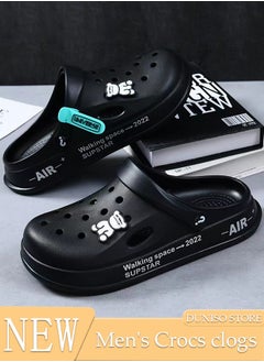 Buy Men's Crocs clogs Sandals Bath Slippers Quick Drying Slide Sandal Non-Slip Soft Shower Slippers Spa Bath Pool Gym House Slippers Beach Sandals for Indoor & Outdoor in UAE