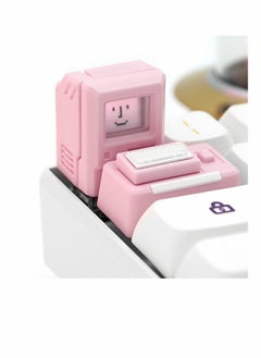 اشتري Custom Pink Keycaps for Esc and Tab Keys - Retro Mechanical Keyboard Accessories for GK61 GK64 SK87 GH60 PC Gamers في السعودية