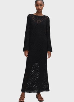 Buy Openwork Knitted Dress in UAE