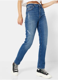 Buy Organic Slim Fit Straight Jeans in Saudi Arabia