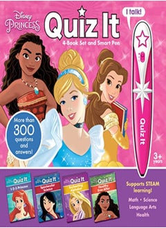 Buy Disney Princess Quiz It 4Book Set And Smart Pen in UAE