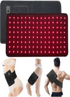 Buy Red Light Therapy Belt, Infrared Light Therapy Wrap Red Light Therapy Device for Body with Timer for Back Shoulder Waist Muscle Pain Relief for Fathers in UAE