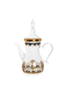 اشتري Mikasa Glass Tea Pot Blue/Gold في الامارات