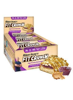 Buy Fit Crunch Protein Bar 46gm Peanut Butter & Jelly 1x9 in UAE