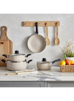 اشتري 7-Piece Marble Cookware Set 24 x 1 x 24 cm في السعودية