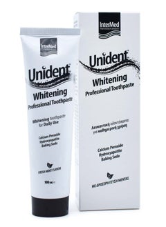 Buy Unident Whitening Professional Toothpaste - Daily Whitening and Enamel Strengthening 100 ML in UAE