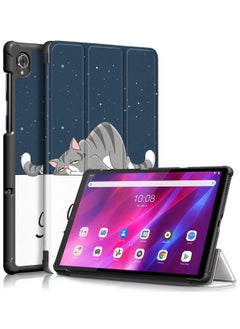 Buy Slim Smart Cover Stand Hard Shell Case for Lenovo Tab K10 10.3 Inch 2021 Lazy Cat in Saudi Arabia