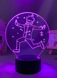 Buy Anime Jujutsu Kaisen LED Lamp Satoru Gojo for Kid Bedroom Decor Nightlight Friend Birthday Gift Manga 3D Light Jujutsu Kaisen in UAE