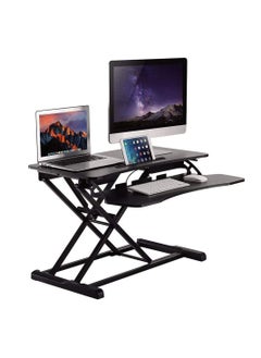 اشتري COOLBABY Standing Desk Converter 32inch Height Adjustable Removable Desk Workbench Hydraulic Spring Assist Free Adjustment Height في السعودية