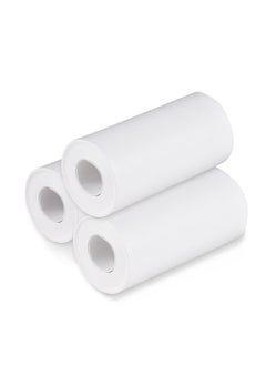 اشتري Thermal Paper Roll 57*30mm Printing Paper for Label Printer Kids Instant Camera Refill Print Paper,  Pack of 3 Rolls في السعودية