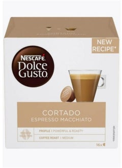 Buy Cortado Espresso Macchiato 16 Coffee Capsules 100.8g in UAE