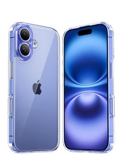 Buy iPhone 16 Plus Case Cover 6.7 Inch Scratch Resistant Crystal Clear Soft TPU iPhone 16 Plus Cover Precise Cutouts Slim Fit Protective Case Easy to Install Compatible with Apple iPhone 16 Plus in UAE