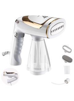 اشتري Steamer for Clothes, Foldable Travel Steamer, Handheld Garment Steamer for Clothes, 1600W Wrinkle Remover for Fabrics with 250ml Water Tank, 30s Fast Heat-up, White, 7.9x6.3x4.3in في السعودية