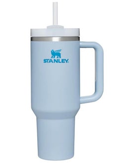 Buy Vacuum Insulated Coffee Mug,Insulated Mug with Handle and Straw Lid,In-car Mug,Blue 40 Oz in UAE