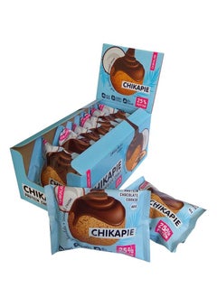 Buy Chikapie Chocolate Covered Cookie with filling 60g Coconut 9pcs in UAE