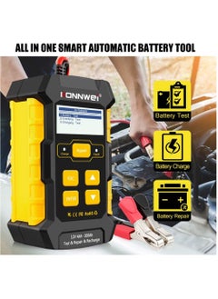 Buy 3 in 1 Car Battery Charger, KW510 Battery Tester 12V 5-Amp Fully Automatic Smart Charger Automotive Pulse Repair Maintainer, Trickle Charger Battery Desulfator w/Temp Compensation in Saudi Arabia