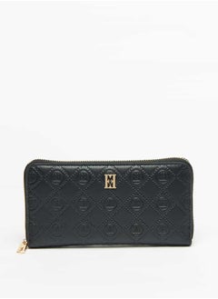 Buy Women Monogram Embossed Zip Around Wallet in UAE