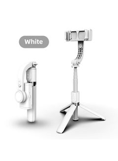 اشتري Anti-Shake Handheld Gimbal L08 Tripod Selfie Stick White في السعودية