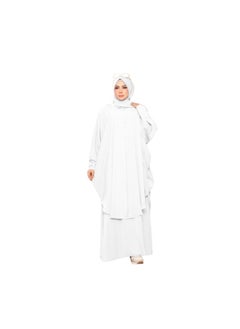 Buy The length of the material is crepe, the sleeves are buttoned, and the size is one size. It can be worn up to 120 kilos for women in Egypt