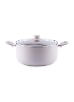 Buy Wilson Cooking Pot With Lid Dia24cm - Cream in UAE