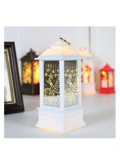 Buy Christmas Lantern Candlestick Lamp,Christmas Decoration,Night Light,Old Man Snowman Decorating Night Light,Desktop Ornaments,Christmas Decorations (Small, White) in Egypt