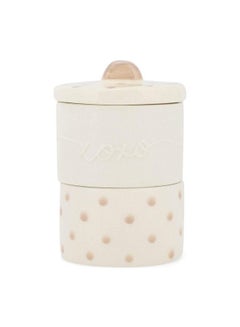 Buy Xoxo Tooth And Curl Soft Pink 4 X 3 Ceramic Stoneware Baby Keepsake Box in Saudi Arabia