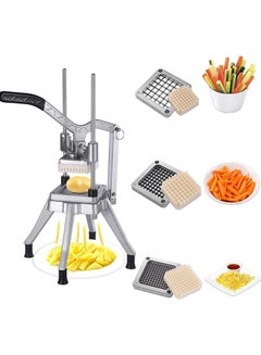 Buy LETWOO French Fry Cutter  Commercial Restaurant French Fry Cutter Stainless Steel Food Grade Upright French Fries Cutter For Potato  Radish Cucumber Carrots 1/2INCH 1/4INCH & 3/8IN Blades in UAE