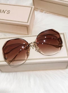 Buy Elegant Half Rim Ombre Sunglasses For Women in Saudi Arabia