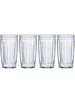 اشتري Essentials Circle Hi-Ball Glass, Clear - Set of 4 في الامارات