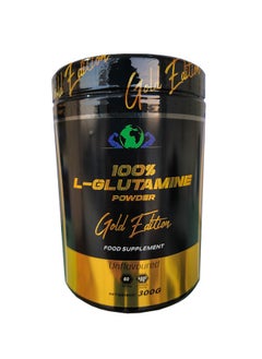 Buy 100% L-glutamine Powder, Unflavored 300g 60 Scoop in Saudi Arabia