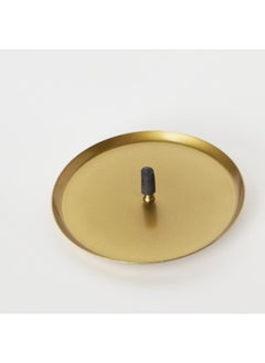 Buy Calot Antique Brass Metal Tealight Stand 10 x 1 x 10 cm in UAE