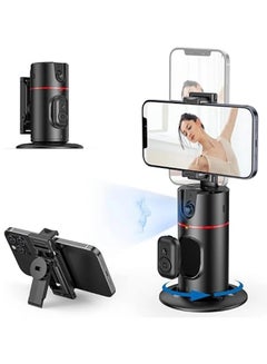 Buy Auto Face Tracking Tripod, No App, Smart Shooting Phone Holder with Remote, 360° Rotation Body Phone Camera Mount Extendable Body Smart Tracking Tripod for Vlog/TIK Tok in UAE