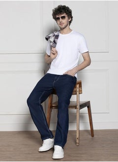 اشتري Men’s Dark Blue Relaxed Fit Jeans في الامارات