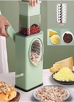 Buy "7 * 1 Jabira Vegetable Chopper: Grater and Manual Slicer with 2 Different for Grating Vegetables and Shredding ..Round Slices and Potato Chipsi" in Egypt