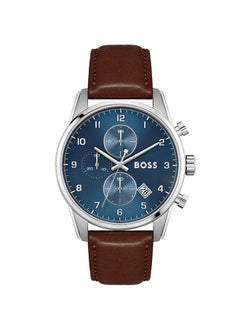 Buy Men's Chronograph Round Leather Wrist Watch 1513940 - 44 mm in Saudi Arabia