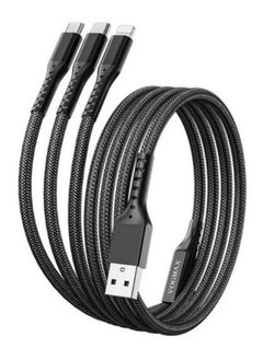 Buy 3-in-1 charging cable Thickened material Stretch resistance anti-winding support 66W super fast charge in Saudi Arabia