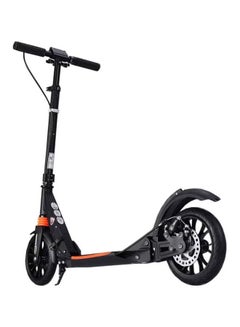 Buy Adjustable and Foldable Push Scooter with Brake Round Design for Kids 12 Years and Above 108x95x20cm in Saudi Arabia