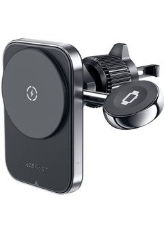 Buy D18 Fast Wireless Charger Car Mount Holder (15W) in UAE