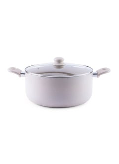 Buy Wilson Cooking Pot With Lid Dia28cm - Cream in UAE