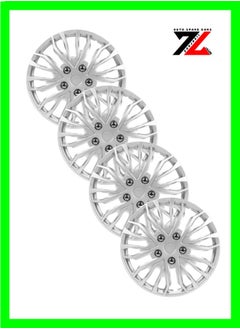 Buy Wheel Cover Taiwan (hubcaps) Pack of 4 SIZE 14 Silver |Z5-3141-14S   Universal Nested Style in UAE