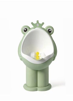 اشتري Frog Pee Training Standing Potty Training Urinal for Boys Toilet with Funny Aiming Target Boy's standing Urinal Baby Potties Training في الامارات