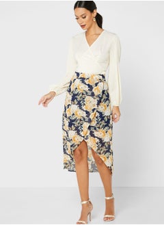 Buy Floral Print Skirt in Saudi Arabia