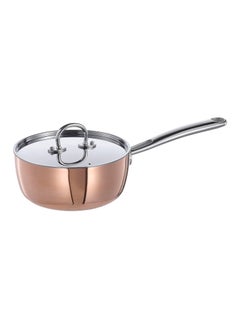 اشتري Saucepan With Lid Copper Stainless Steel 1.5 L في الامارات