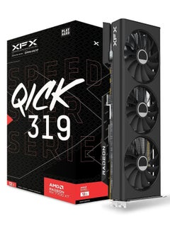 Buy XFX Speedster QICK319 RX 7700 XT Black Gaming Graphics Card 12GB GDDR6 HDMI 3xDP, AMD RDNA 3 RX-77TQICKB9 in UAE