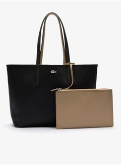 اشتري Women's Anna Double sided Two tone Large Capacity Handbag, Fashionable and Versatile, Black/Khaki في الامارات